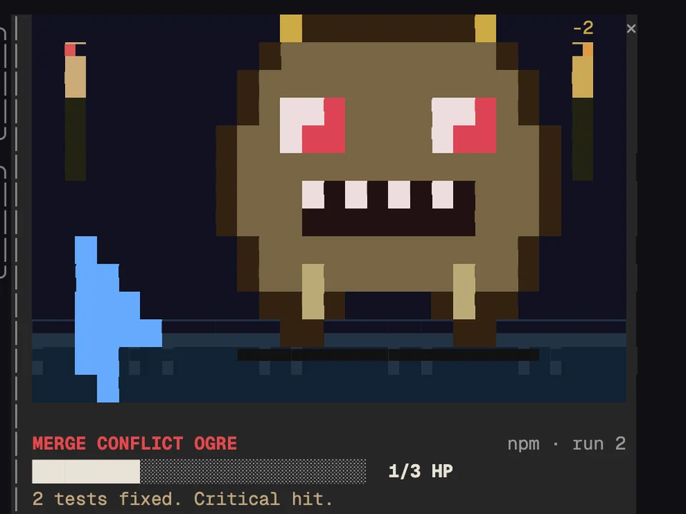 Boss Fight running in Claude Code