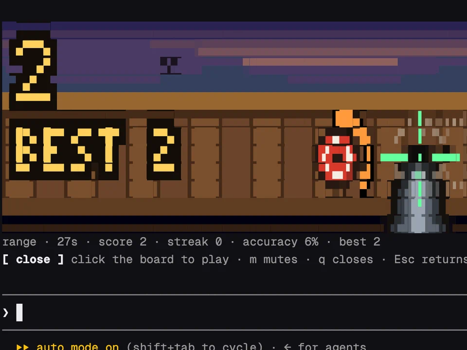 CC Range running in Claude Code