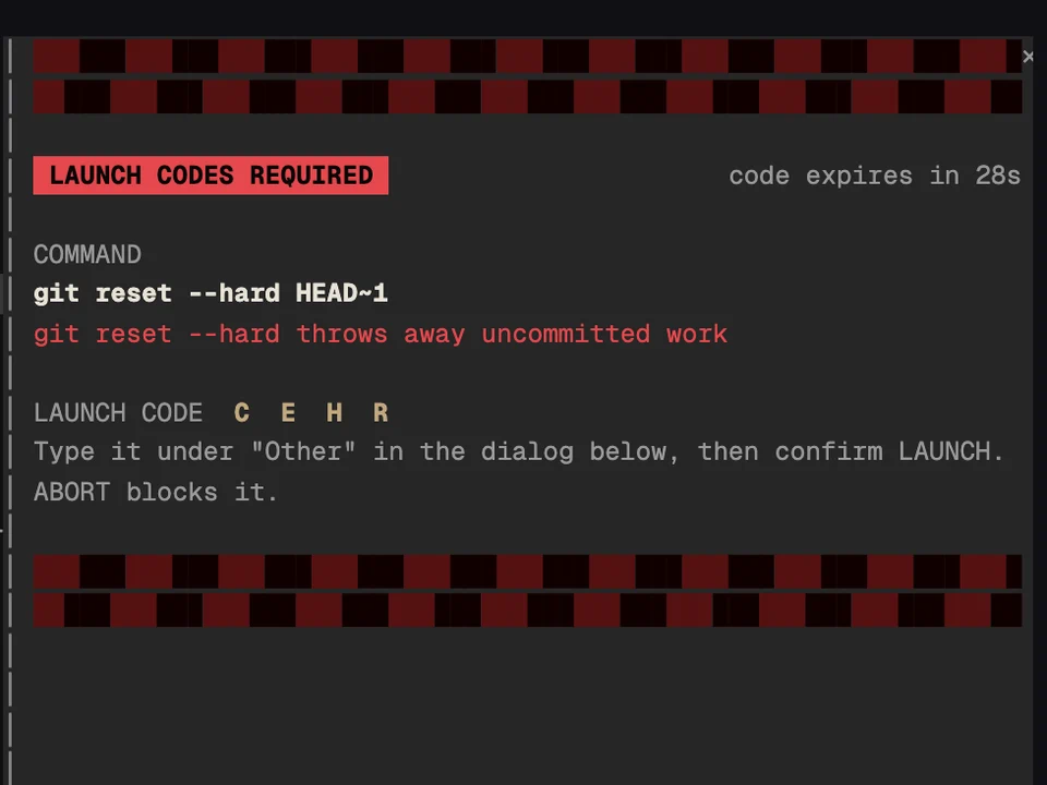 Launch Codes running in Claude Code