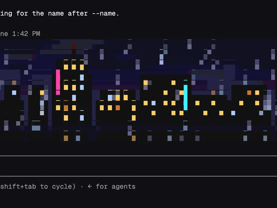 Pixelband running in Claude Code