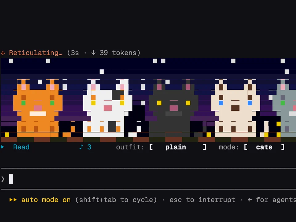 RetroVis running in Claude Code