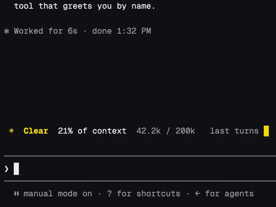 Token Weather running in Claude Code