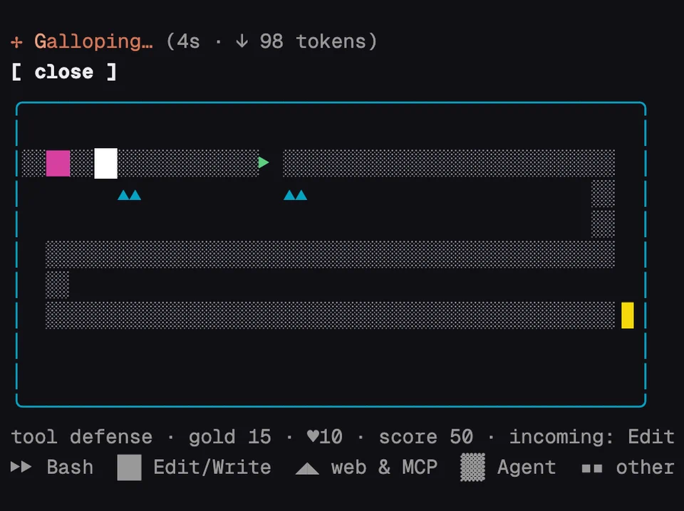Tool Defense running in Claude Code